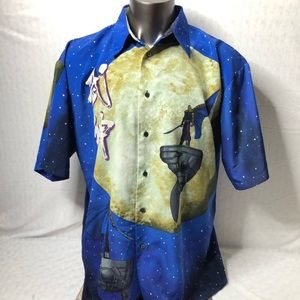 Men’s bullion bay button down all over print shirt